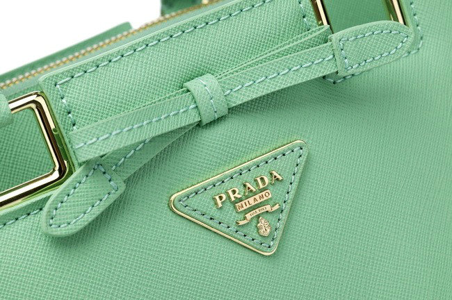 fake 2014 Prada saffiano calfskin tote BN2244 lake green